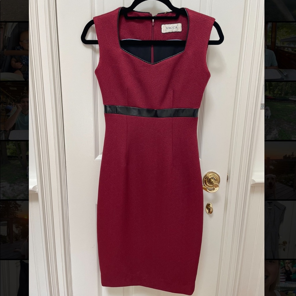 Beautiful Vacca dress in size 2. Knee length very classy and elegant.